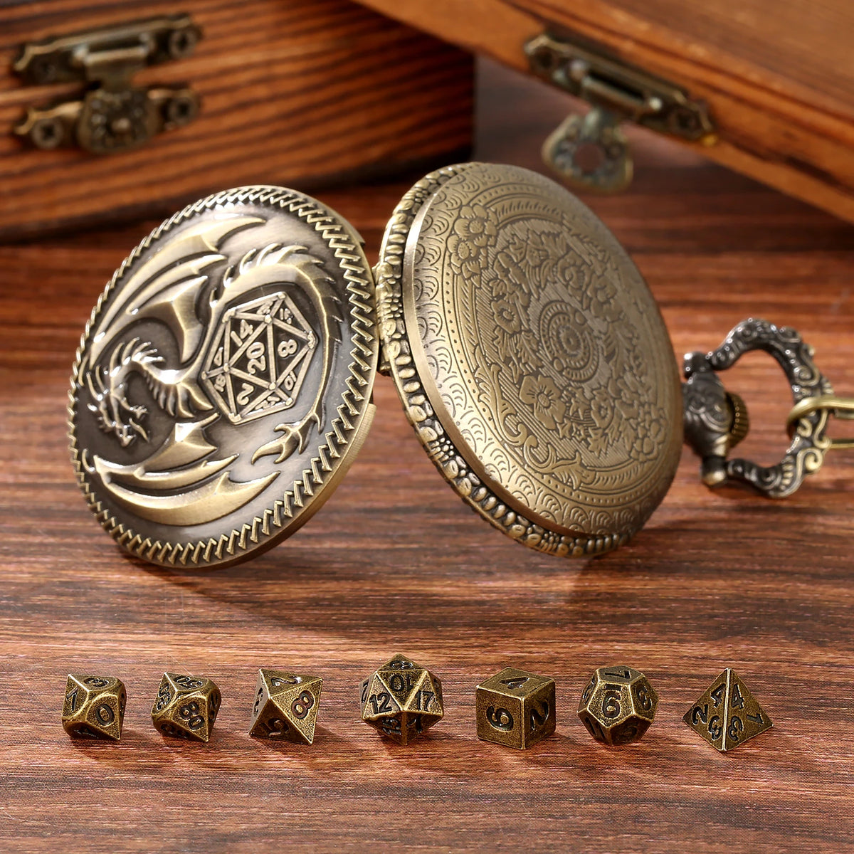 Metal Dice Organizer Display Case for Tabletop Games