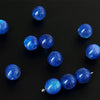 Fine Flashing Resin Beads, Round Loose Beads for Jewelry Making