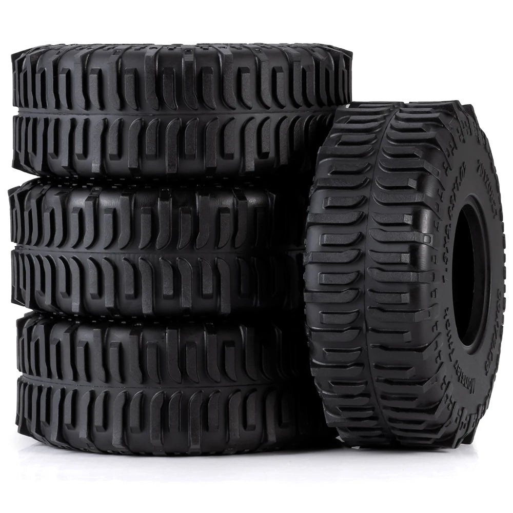 1.3" Mud Terrain Tires for RC Crawler (4-Pack)