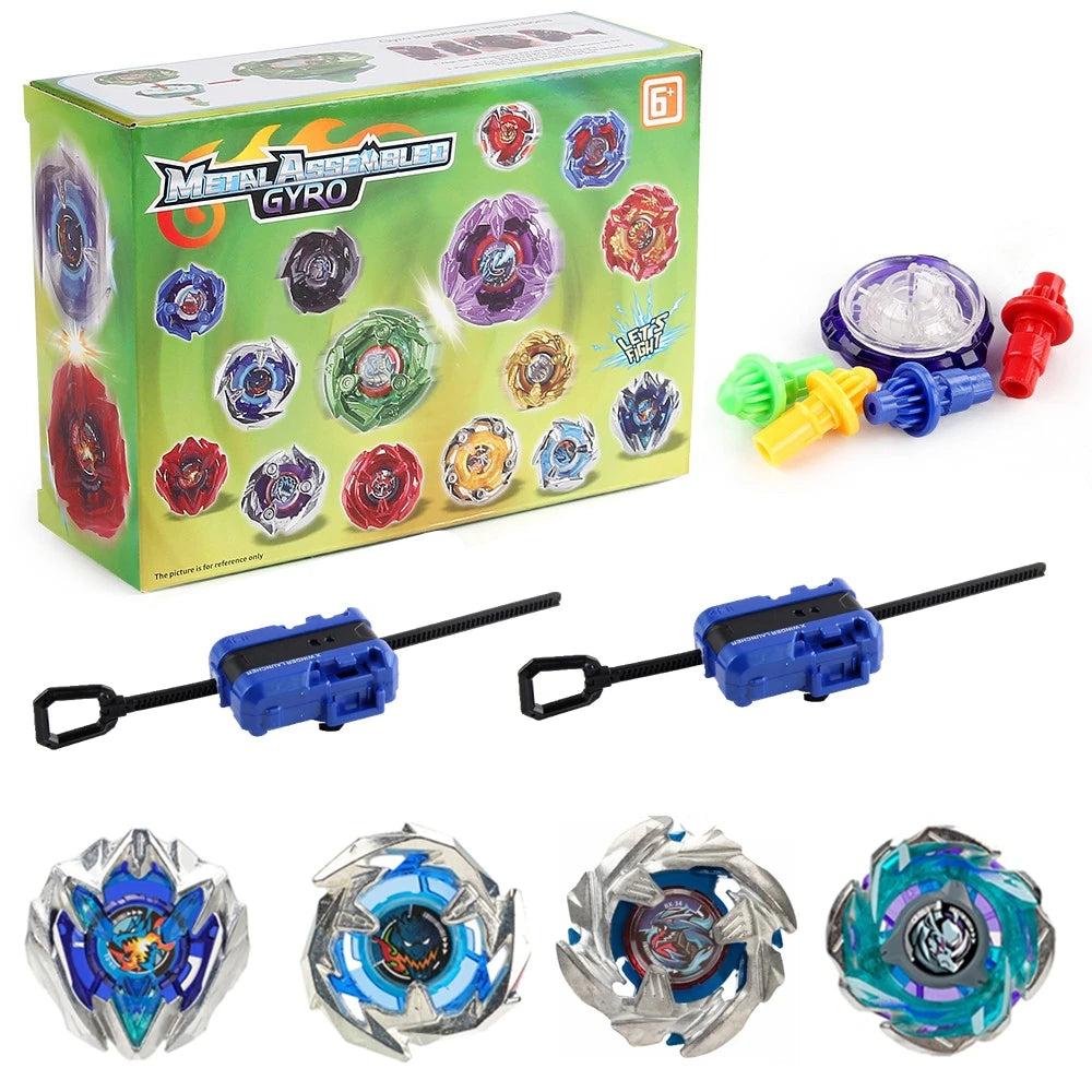 Gyro Spinning Tops Battle Set with Launchers