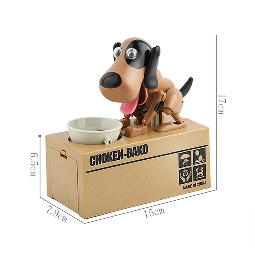 Interactive Robot Dog Piggy Bank for Kids