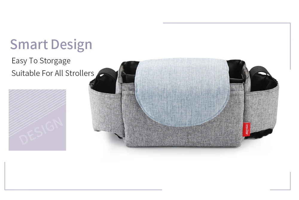 Insulated Diaper Bag with Thermal Bottle Pouch