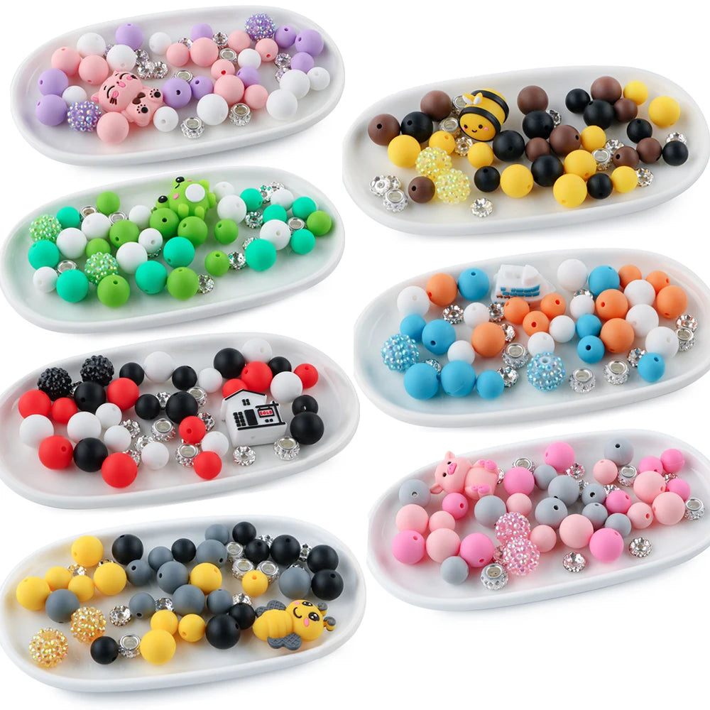 3D Animal Silicone Beads Set for Jewelry Making