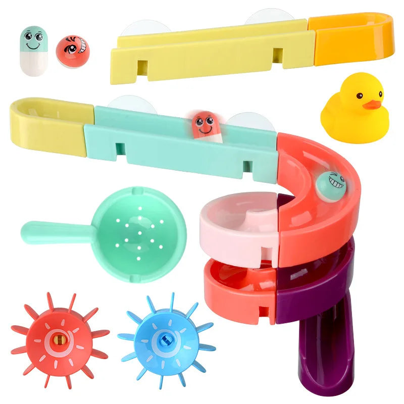 DIY Bath Toy Water Track Set for Kids