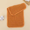 6-Layer Cotton Muslin Baby Burp Cloths (5-Pack)
