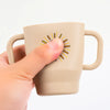 Silicone Baby Sippy Cup with Straw and Handles