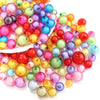 Colorful Round Acrylic Beads - Assorted Sizes for Jewelry Making