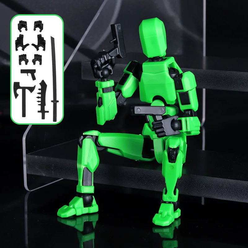 3D Articulated Action Figure Building Toy