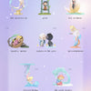 A collection of eight fantasy elf figures and one secret figure from the Tales of Enchanted Dreams set.