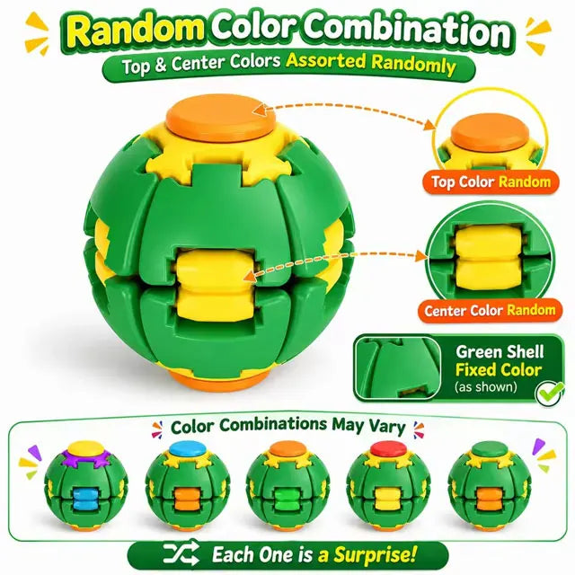 Fidget Gear Ball – Smooth Rotating Stress Relief Desktop Toy