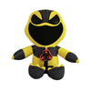 A plush toy of Nightmare Critters featuring a yellow and black design with a skull emblem.