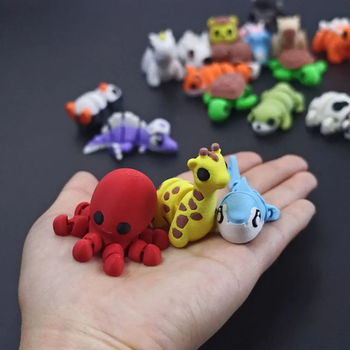 Articulated 3D Printed Animal Figurine – Poseable Desk Decor & Stress Relief Toy