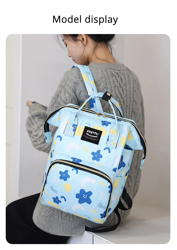 Large Capacity Waterproof Maternity Diaper Bag Backpack