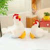 Adorable White Chicken Plushies – Soft Farm Animal Stuffed Hen & Rooster Set