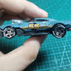 1/64 Scale Alloy Car Wheels with Rubber Tires - 10 Sets