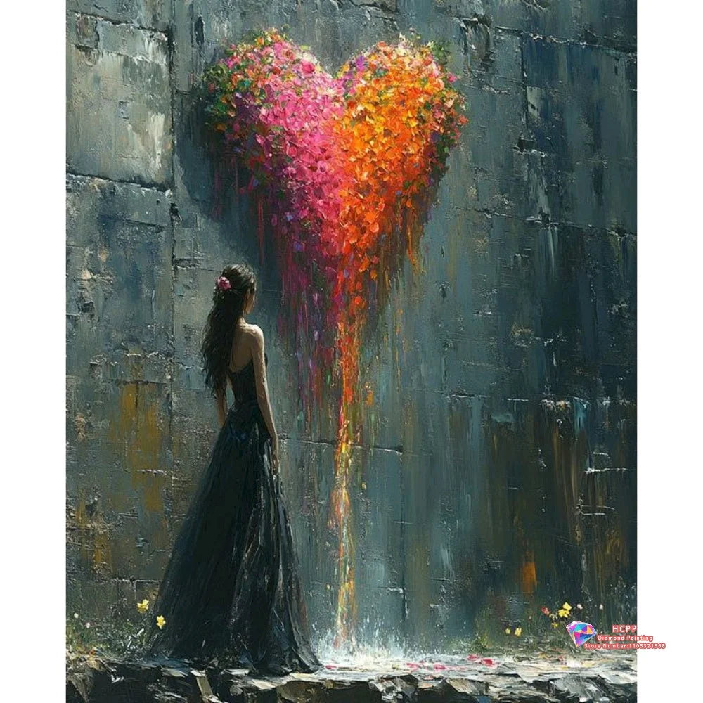 Cartoon Girl Portrait 5D Diamond Painting Kit