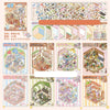 A collection of 21 miniature cottage-themed 3D stickers and illustrations for journaling and crafts.