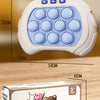 A set of Pop It fidget toys including a rabbit, duck, and bear, alongside an astronaut-themed console.