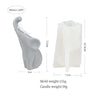 A gray silicone mold shaped like an elephant, used for making candles, soap, and resin crafts.