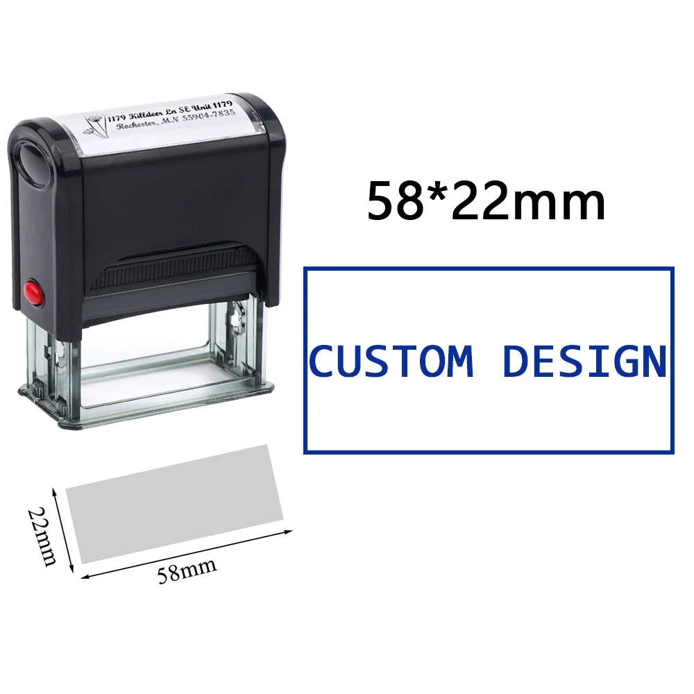 Customizable Self-Inking Rubber Stamp