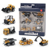 Die-Cast Metal Construction Truck Set - 6 Classic Vehicles