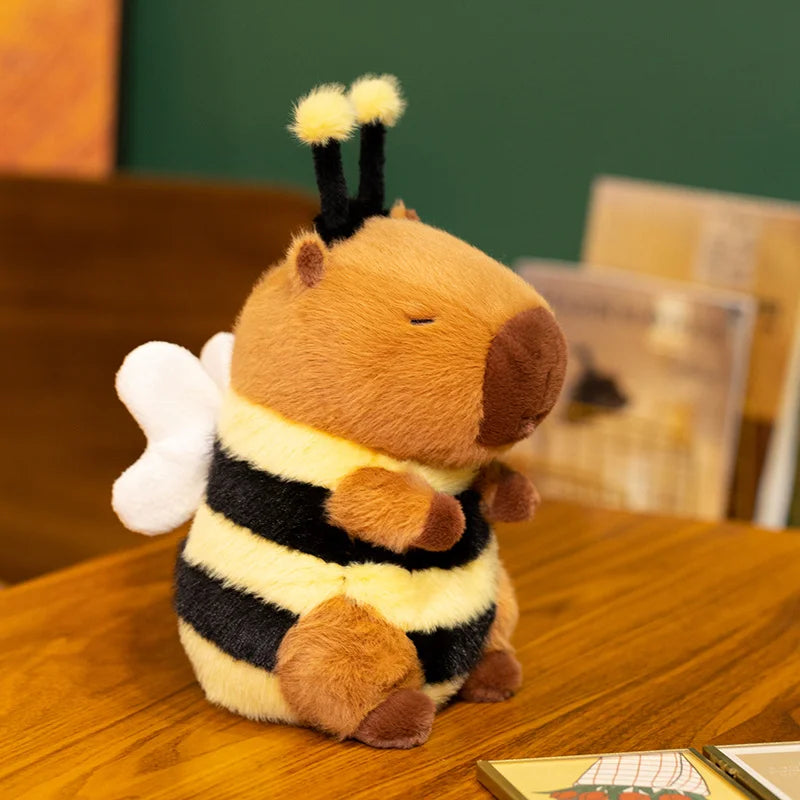 Bee Capybara Plush Toy – Soft Cuddly Stuffed Animal