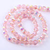 8mm Glass Watermelon Loose Beads for Jewelry Making (50-Pack)