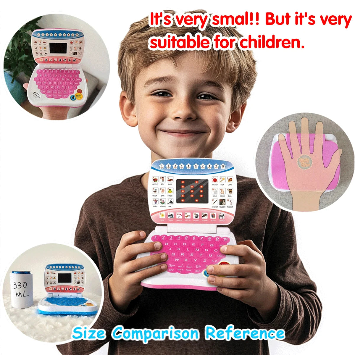 Interactive Learning Computer Toy for Kids with Music & Games