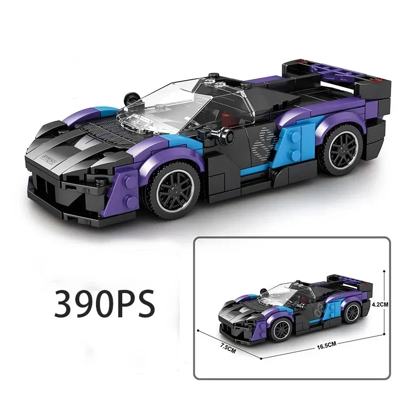 Supercar Model Building Block Kit