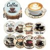 Sparkling Rhinestone Diamond Painting Coaster Set with Holder