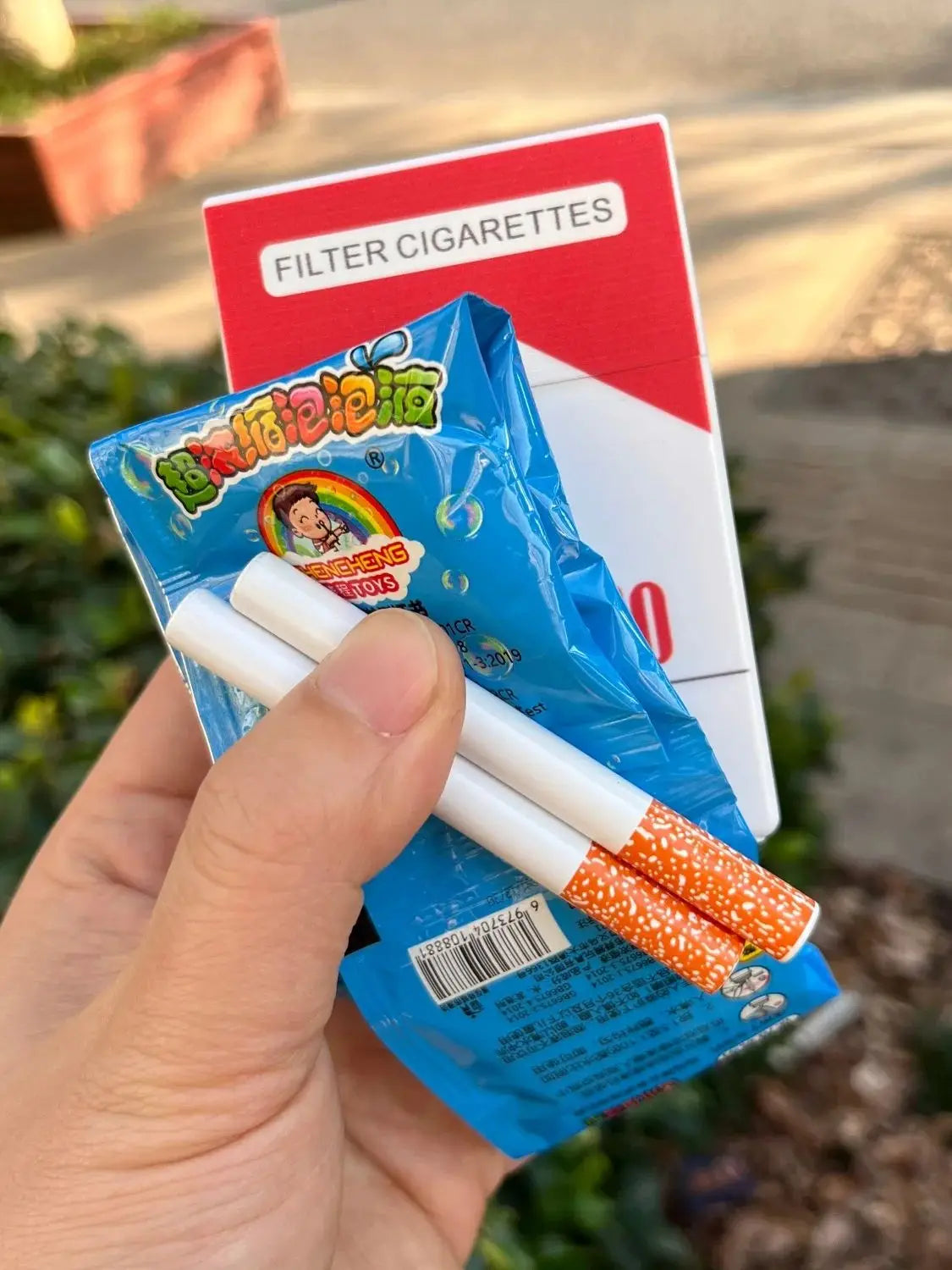 Strip Bubble Blower Party Set with Case and Wands