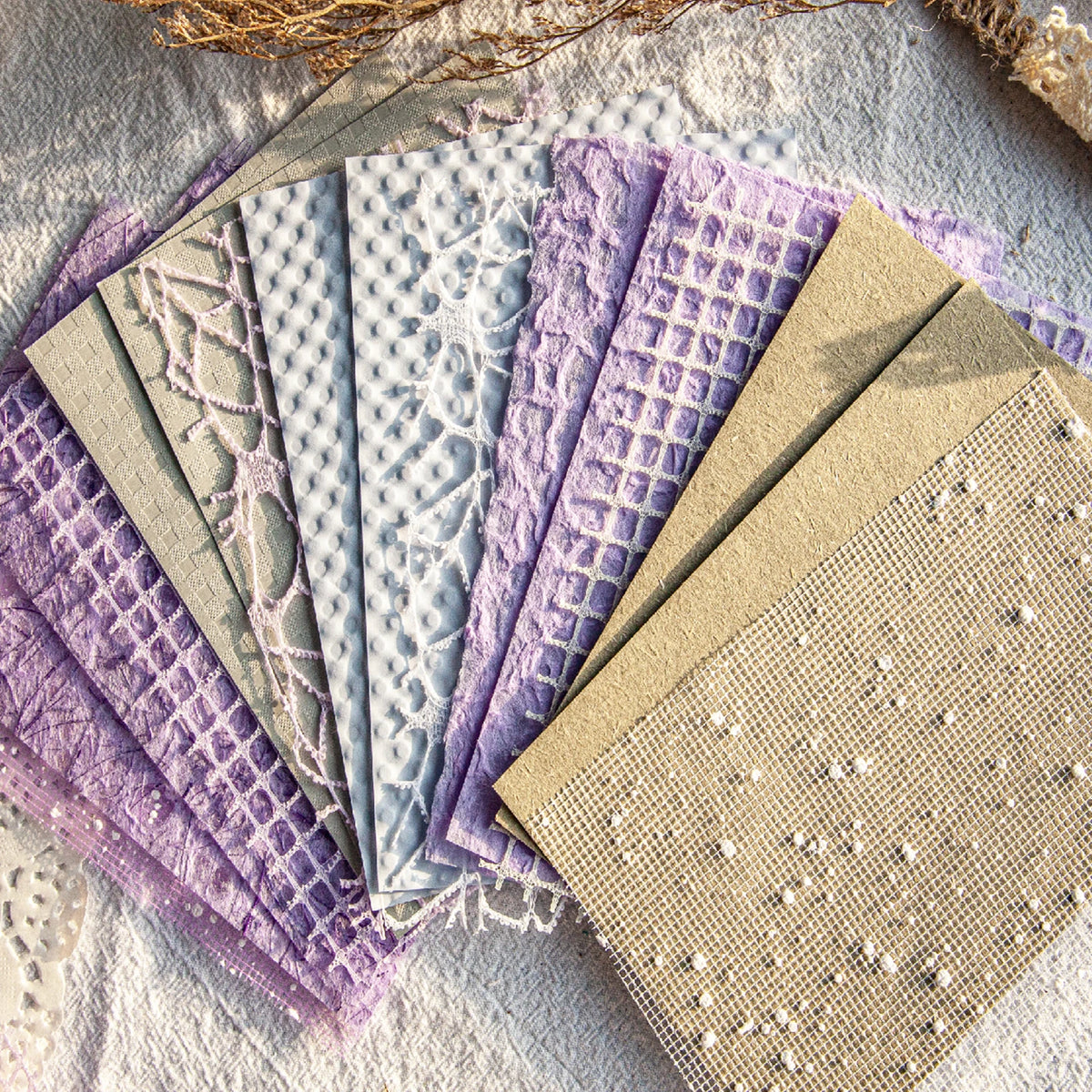 Vintage Textured Paper Pack for Junk Journaling and Scrapbooking