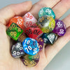 Polyhedral Resin Dice Set (10-Piece) for D&D and RPG