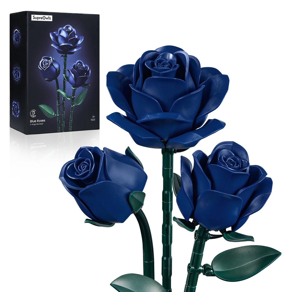Gothic Rose Bouquet Building Kit — Dark Floral Home Decor for Adults