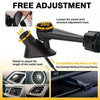 A black clip-on ornament for car air vents with a swivel joint adjustment knob.