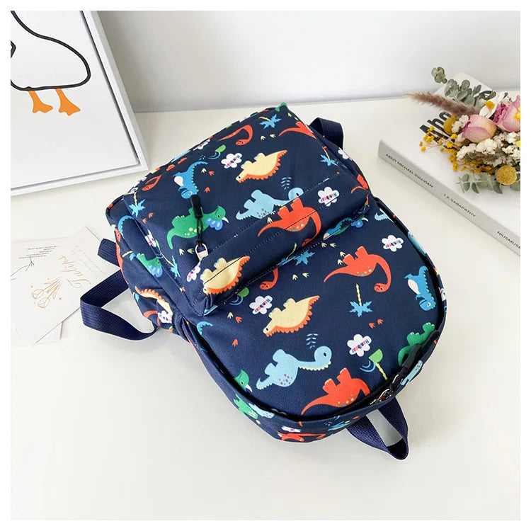 Dinosaur Print Kids Backpack for Kindergarten & School