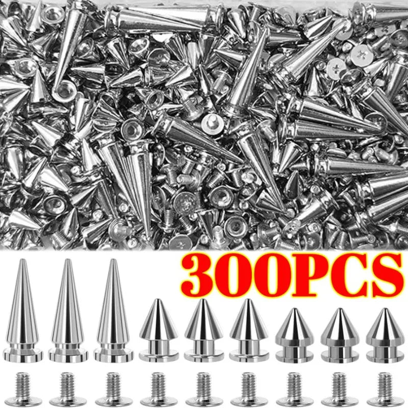 Punk Spike Rivets for DIY Clothing and Accessories