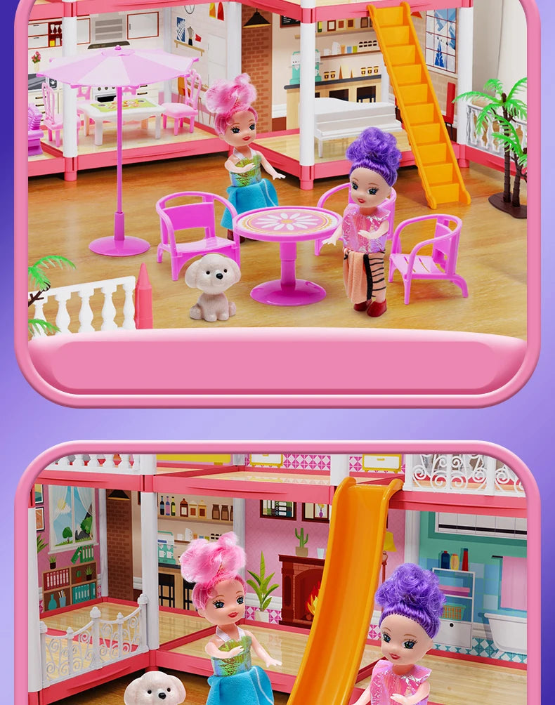 3D Princess Castle Dollhouse Building Kit