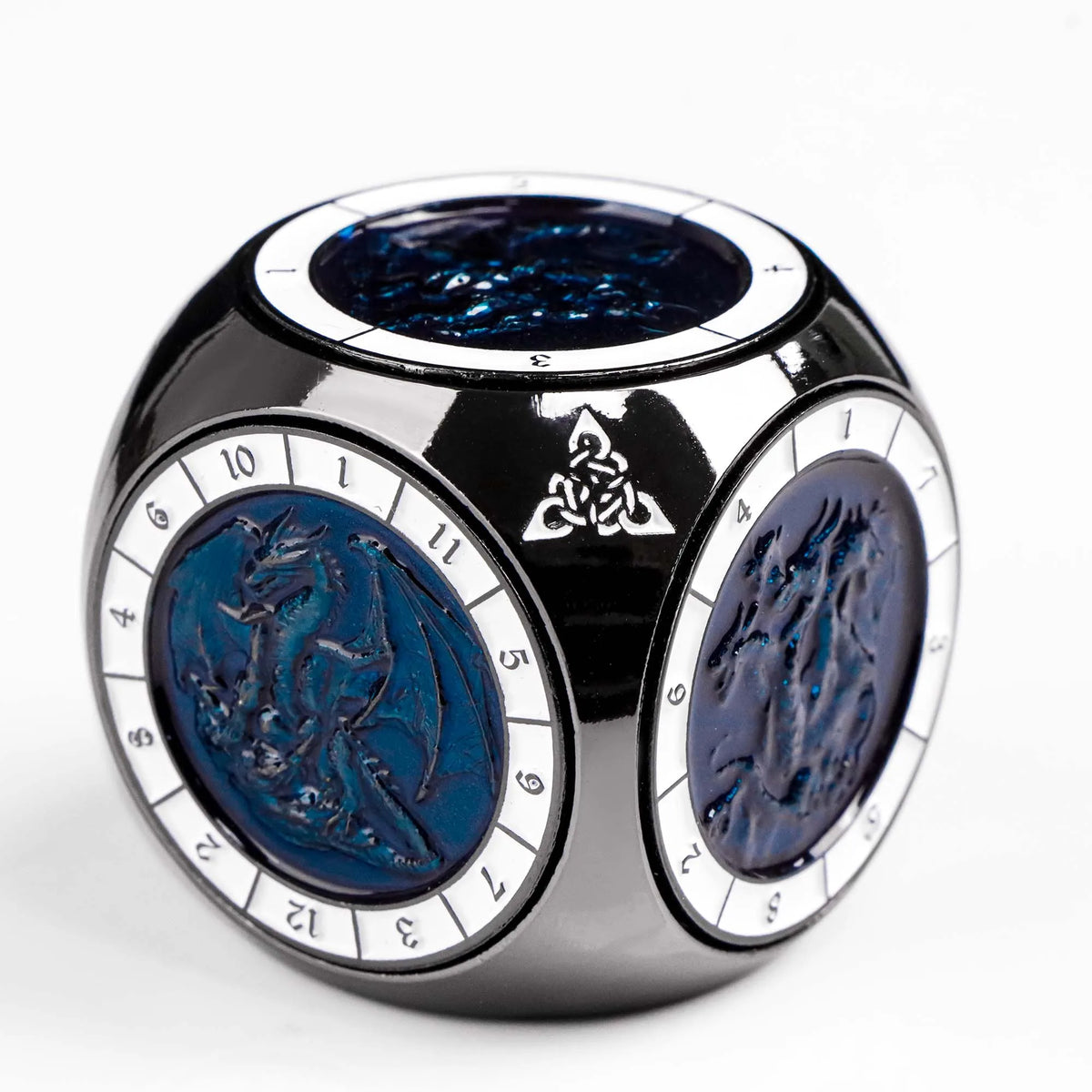 7-in-1 Metal Spinner Dice Cube for D&D