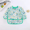 Waterproof Long-Sleeve Baby Bib with Art Smock Design