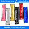 10-Hole C Key Harmonica with Vibrant Metal Shell