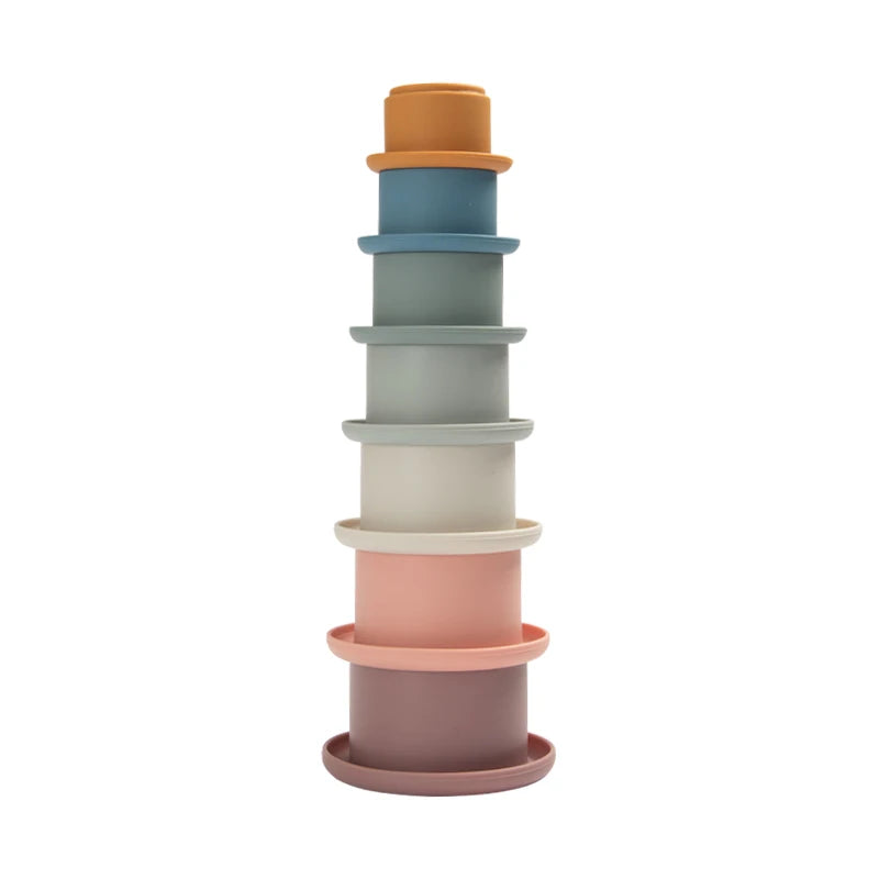 Silicone Stacking Cups for Toddlers – Montessori Nesting Toy
