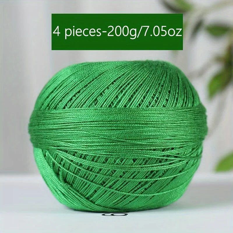 Mercerized Cotton Lace Yarn – Soft, Smooth & Ideal for Summer Knitting