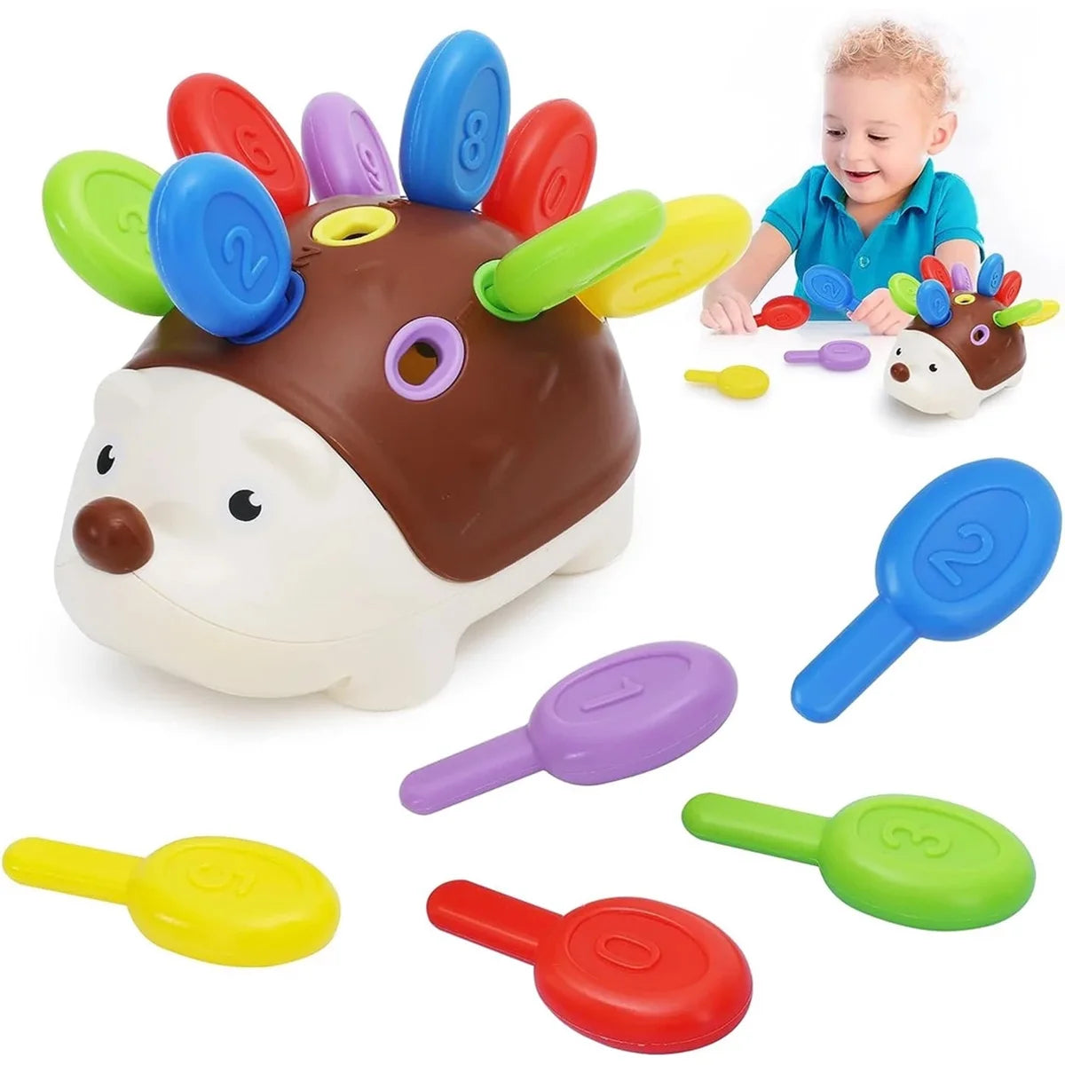 Sensory Hedgehog Toy for Toddlers – Montessori Fine Motor Development