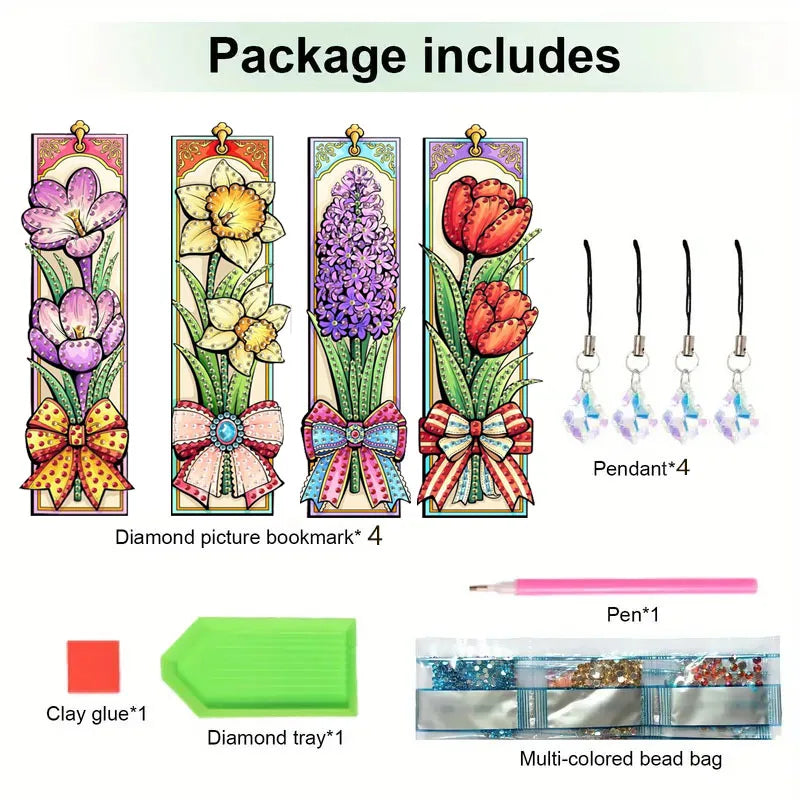 DIY Diamond Art Bookmark Craft Kit