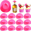 Mini Plastic Cowboy Hats for Party Favors and Cake Toppers