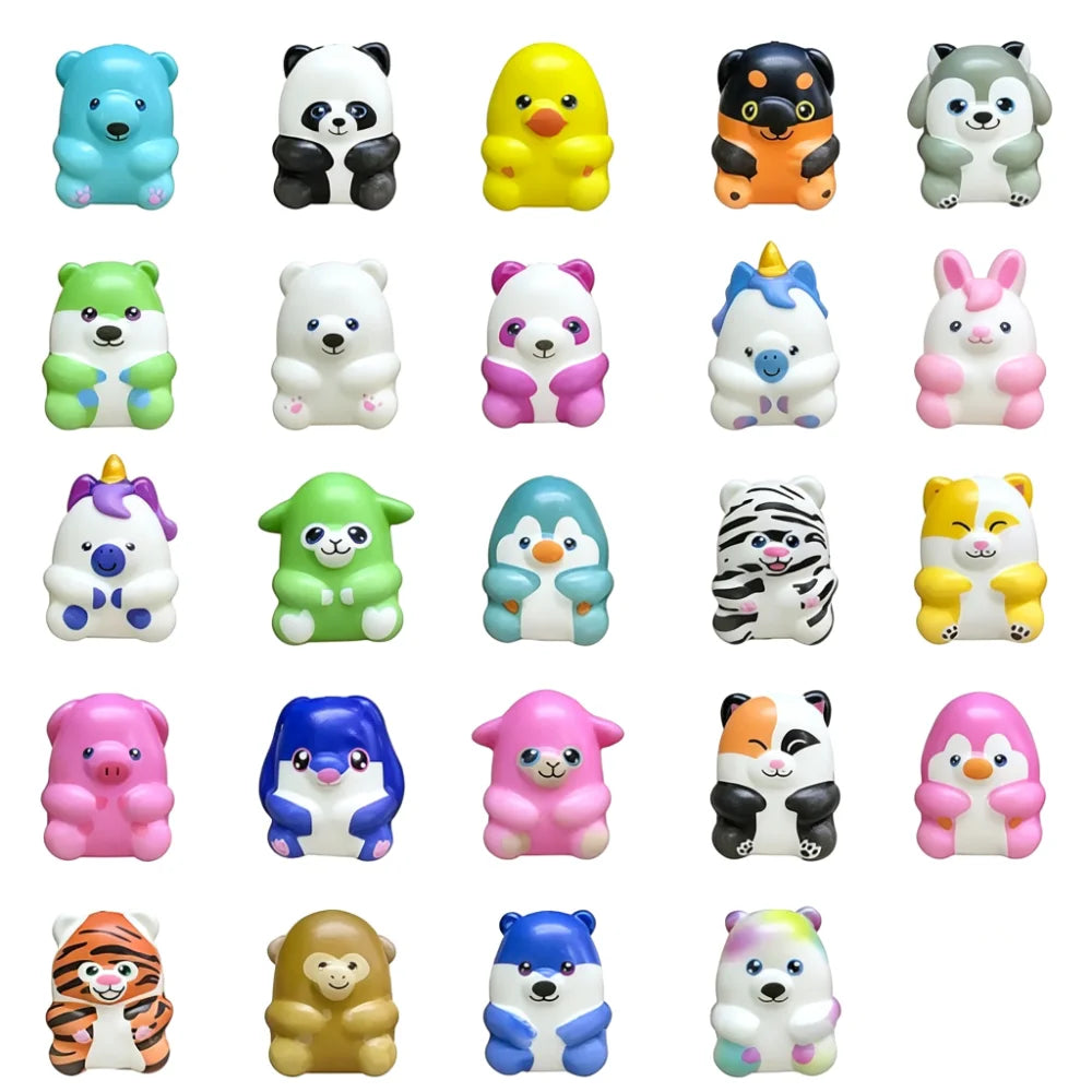 Kawaii Slow-Rising Squeeze Fidget Toys – Set of 12