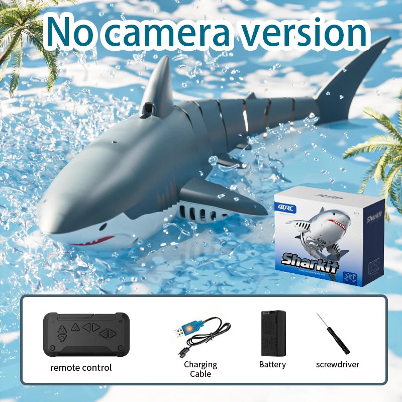 Realistic Remote Control Shark Toy with Rechargeable Battery