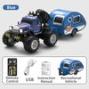 Blue mini 2.4GHz RC off-road truck with alloy chassis and accessories