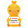 Handmade Crochet Hedgehog Doll with Positivity Card